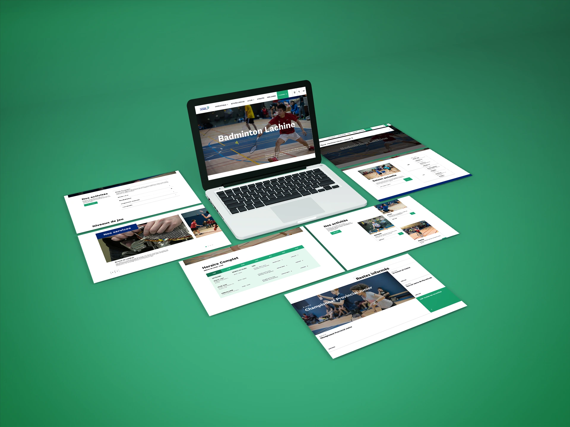 Mockup site Badminton Lachine